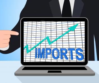 Imports Graph Chart Displaying Increase Purchase Abroad