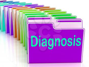 Diagnosis Folder Showing Medical Conclusions And Illness