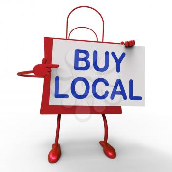 Buy Local Bag Showing Buying Products Locally
