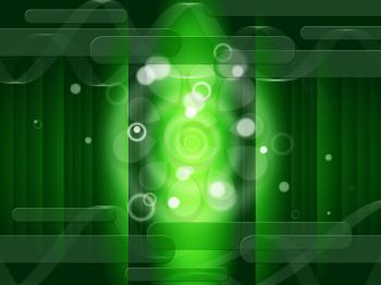 Green Circles Background Meaning Bright And Oblongs
