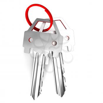 Keys Show Auto Car Locking And Unlocking
