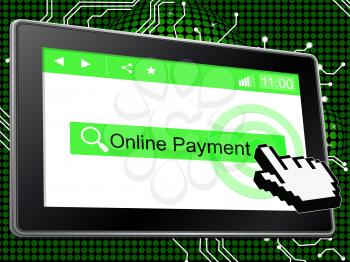 Online Payment Representing World Wide Web And Website
