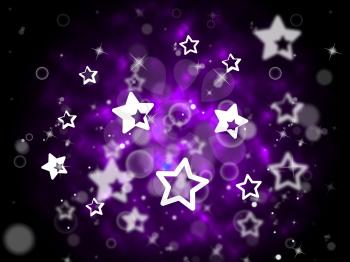 Glow Stars Representing Light Burst And Template