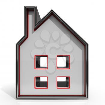 House Icon Showing Home Or Building For Sale