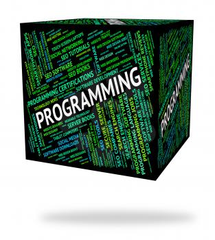 Programming Word Showing Software Design And Programmer