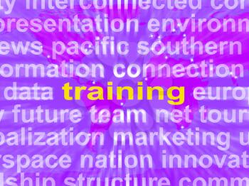Training Word Cloud Meaning Education Development And Learning