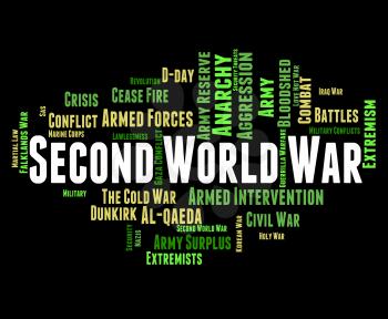 Second World War Showing Wwii Battle And Fights