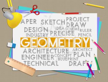 Geometry Words Indicating Survey Measurement And Maths