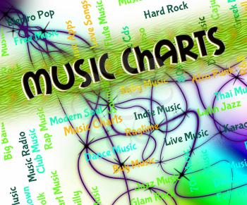 Music Charts Indicating Best Sellers And Soundtrack