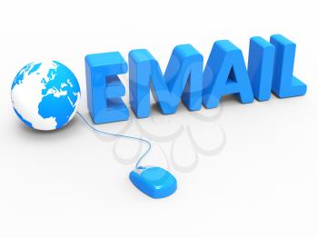 Email Global Showing World Wide Web And Web Site