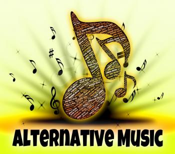 Alternative Music Showing Sound Track And Melody