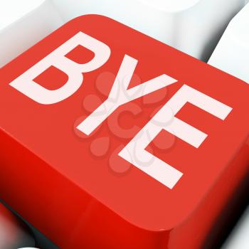 Bye Key On Keyboard Meaning Departure Leave Or Farewell
