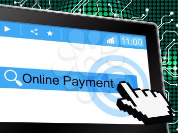 Online Payment Meaning World Wide Web And Website