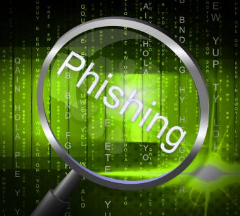Phishing Fraud Indicating Rip Off And Hustle