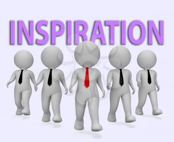 Inspiration Businessmen Representing Optimistic Inspirational 3d Rendering