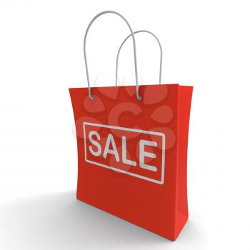 Sale Bag Shows Discount Or Markdown Price