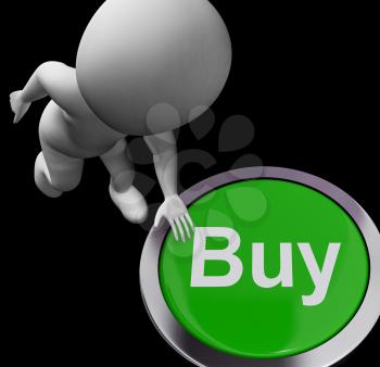 Buy Button For Commerce Or Retail Purchasing