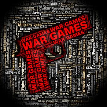 War Games Indicating Military Action And Battles