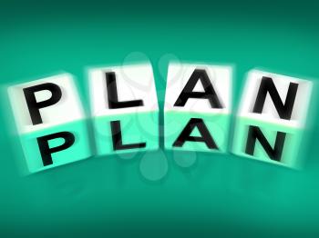 Plan Blocks Displaying Targets Strategies and Plans