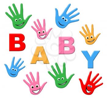 Baby Newborn Showing Hands Together And Palm