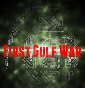 First Gulf War Indicating Operation Desert Shield And Operation Desert Storm