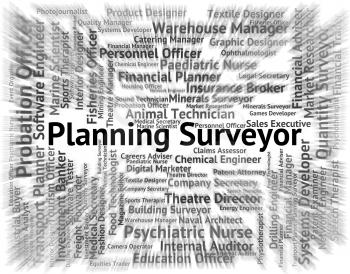 Planning Surveyor Indicating Position Recruitment And Word