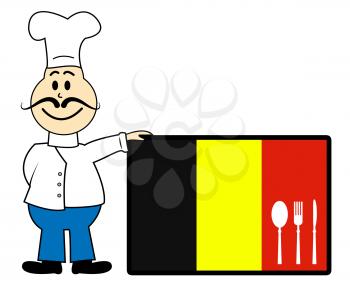 Chef Belgium Meaning Cooking In Kitchen And Chefs Whites