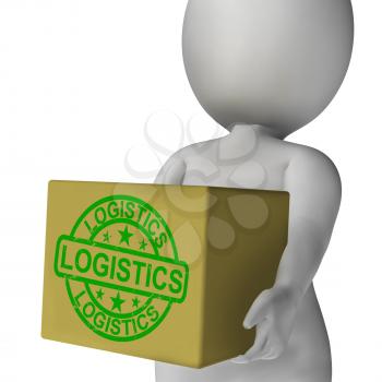 Logistics Box Meaning Packing And Delivering Products