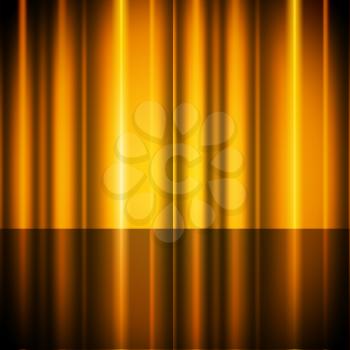 Yellow Curtains Background Showing Stage And Acting
