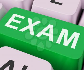 Exam Key Showing Examination Exams Or Web Test