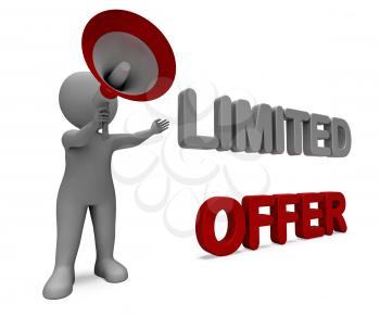Limited Offer Character Showing Deadline Offers Or Product Promotional