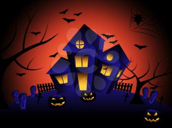 Haunted House Meaning Trick Or Treat And Halloween Horror