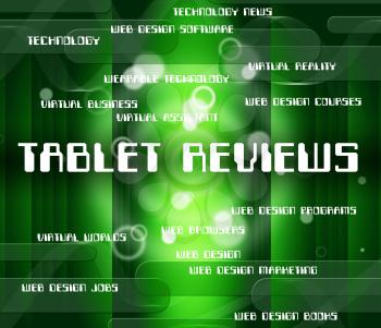 Tablet Reviews Indicating Computer Reviewed And Processor