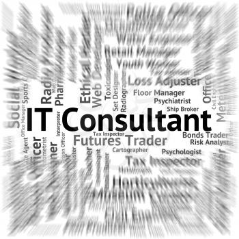 It Consultant Indicating Consulting Employment And Career