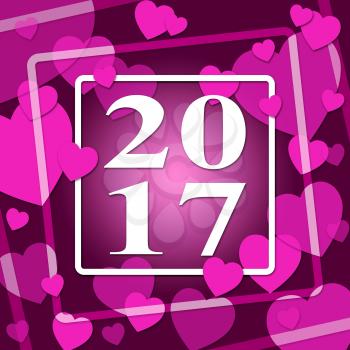 Two Thousand Seventeen Meaning New Year And 2017