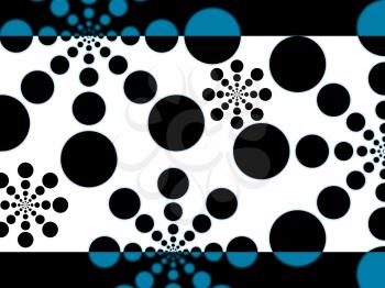 Dots Background Showing Little And Large Circular Shapes
