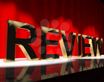 Review Word On Stage Shows Evaluation And Feedback 