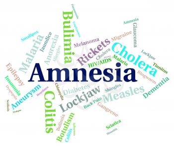 Amnesia Illness Indicating Loss Of Memory And Memory Loss