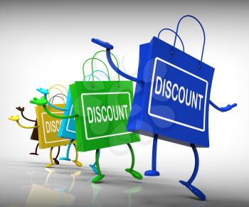 Discount Bags Showing Sales, Bargains, and Discounts