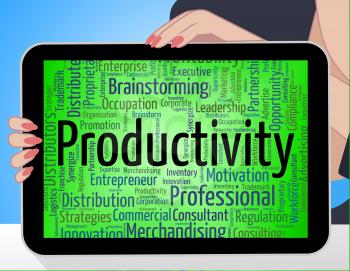 Productivity Word Meaning Efficiency Wordclouds And Effective