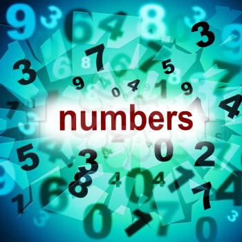 Mathematics Numbers Indicating One Two Three And Numerical Calculate