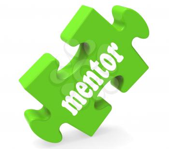 Mentor Puzzle Showing Advice Mentoring And Mentors
