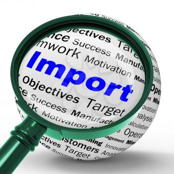 Import Magnifier Definition Meaning Importing Good Or International Customs