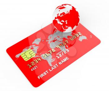 Credit Card Representing Shop Buy And Payment