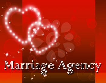 Marriage Agency Showing Matrimony Relationship And Services