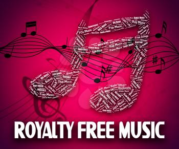 Royalty Free Music Indicating Sound Track And Melody