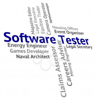 Software Tester Indicating Scrutinizer Programming And Recruitment