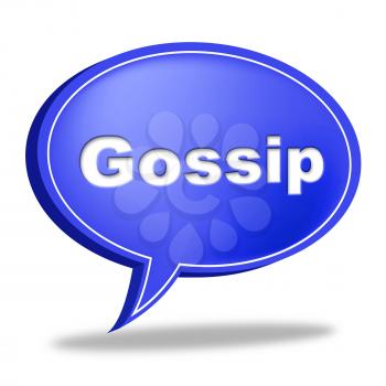 Gossip Speech Bubble Meaning Chat Room And Spread