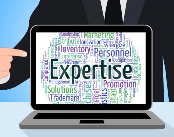 Expertise Word Representing Wordcloud Excellence And Trained