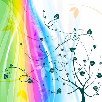 Pastel Color Meaning Tree Trunk And Design